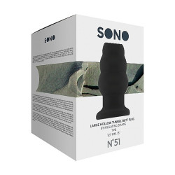 Sono Plug Tunnel HOLLOW Sono N°51 - 11 x 7.1 cm Noir